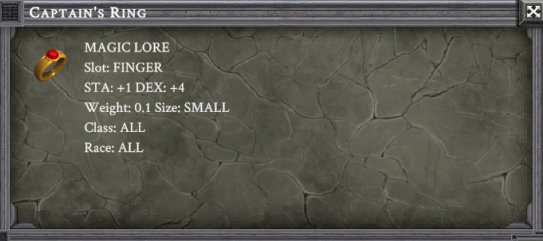 CAPTAIN'S RING item card